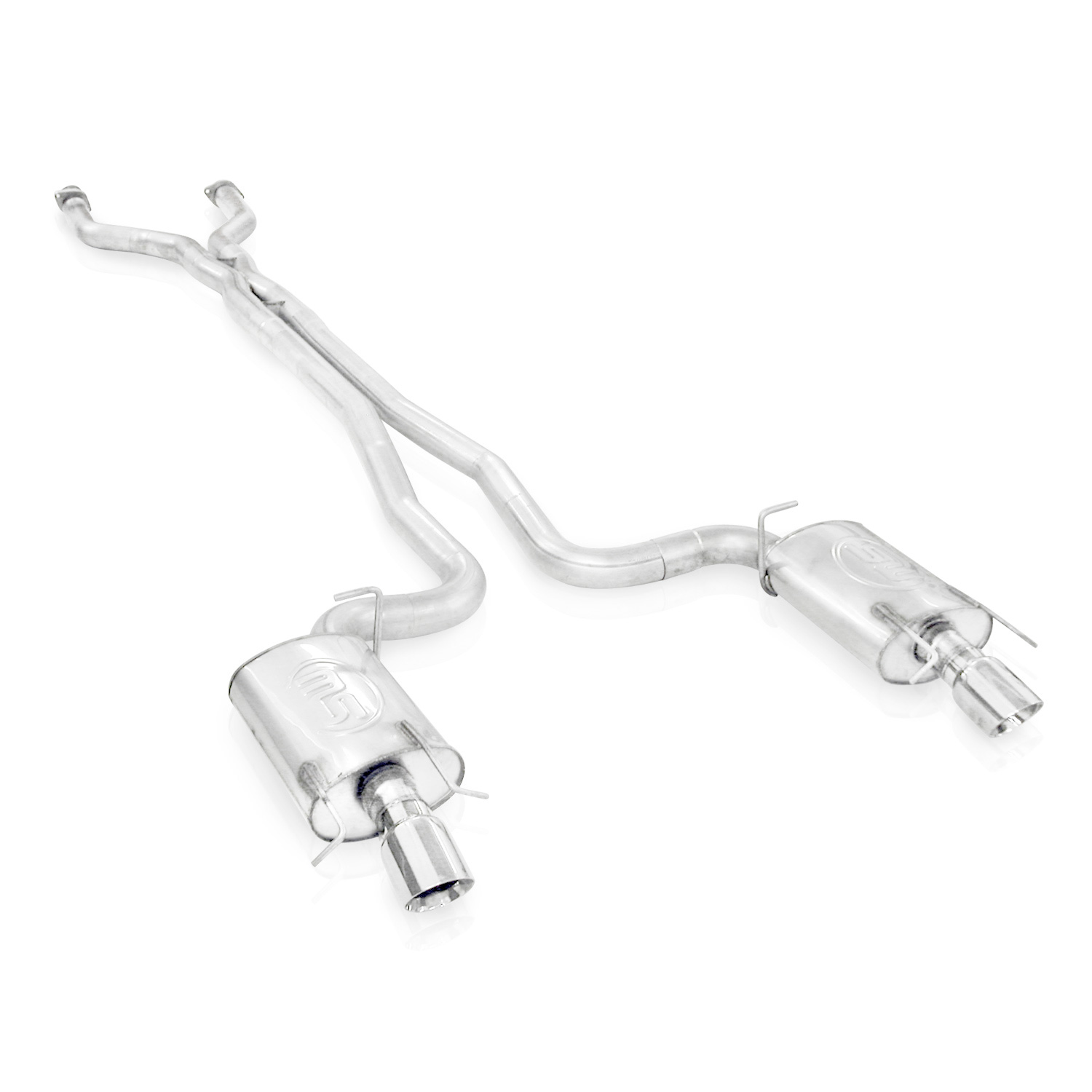 2009-2015 Cadillac CTS-V Wagon LSA 6.2L SW Wagon Catback Dual Turbo S-Tube Mufflers Factory Connect