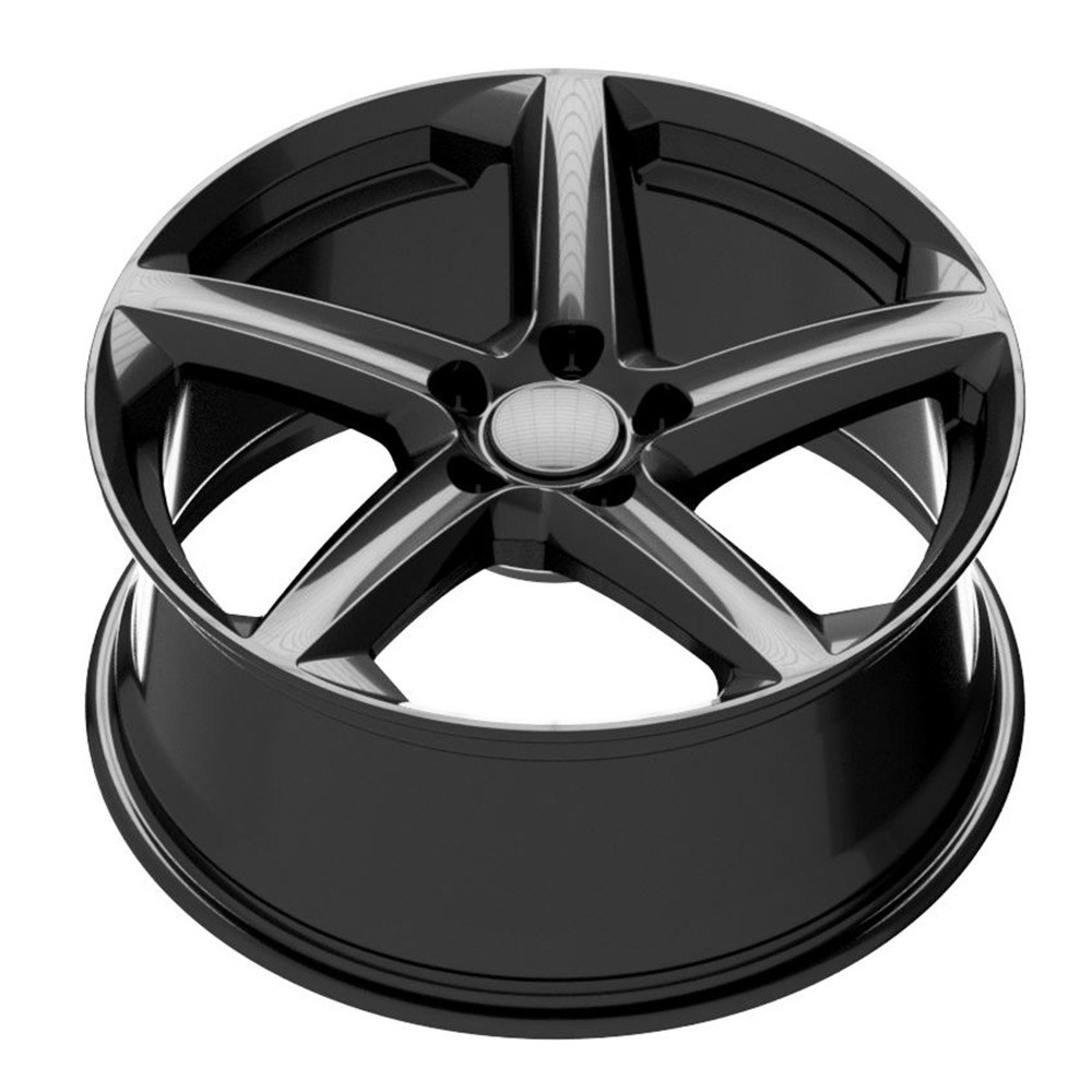 C8 Corvette Stingray and Z51 Models 19x8.5 Gloss Black 5 Spoke Rim, Reproduction, Single