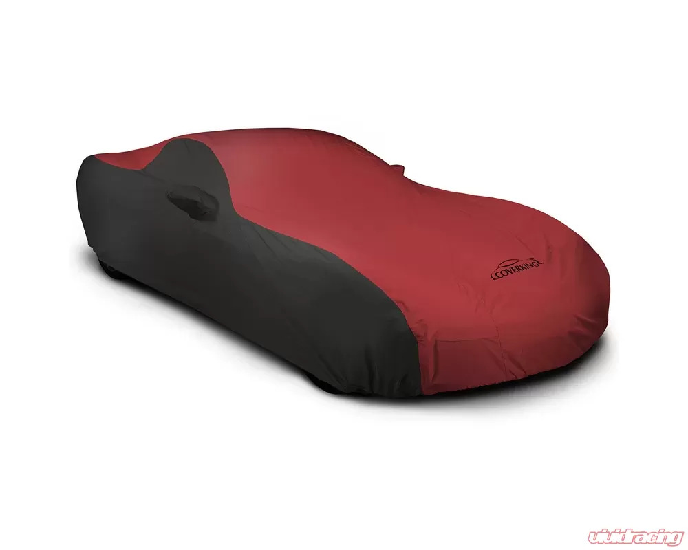 Coverking CVC3SP294 Stormproof 2-Tone Black Sides Red Center Class 3 Custom Car Cover Chevrolet Corvette C8 Stingray 2020-2024