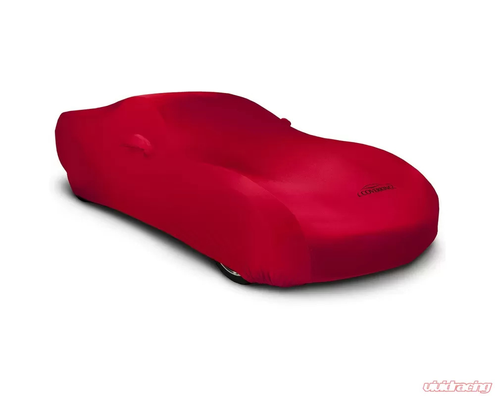 Coverking CVC3SS94 Coverking Satin Stretch Red Class 3 Custom Car Cover Chevrolet Corvette C8 Stingray 2020-2024