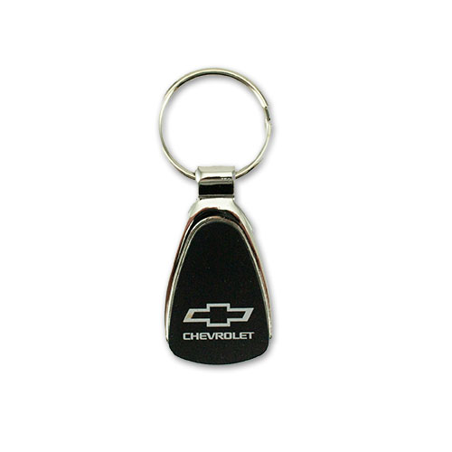 Bowtie Chevrolet Chrome Teardrop Key Tag