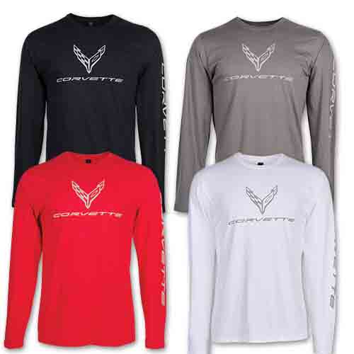 2020 C8 Corvette, Men’s 2020 Corvette LONG SLEEVE T-SHIRT