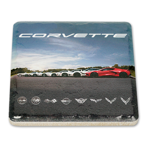 Corvette Generation Cars Stone Coaster