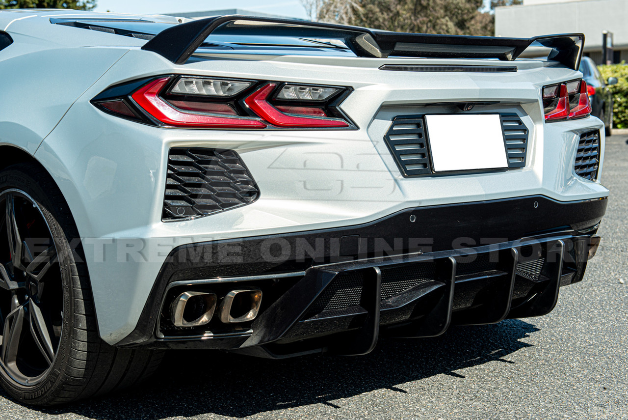 20-23+ C8 Corvette Diffuser Fins Matte Black