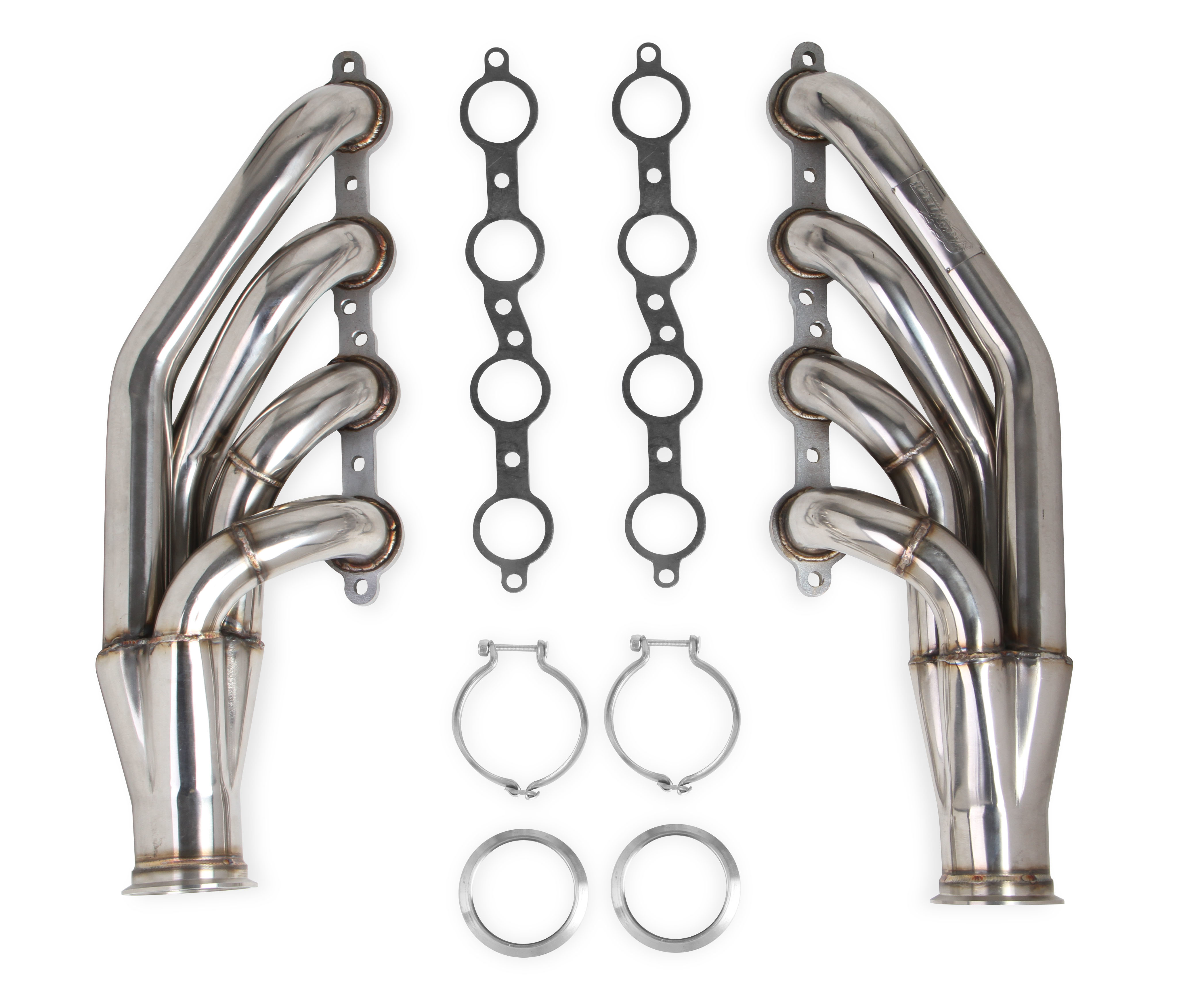 FLOWTECH LS 304ss Turbo Headers Up & Forward Style, 1-3/4 in Primary, 3 in Colle