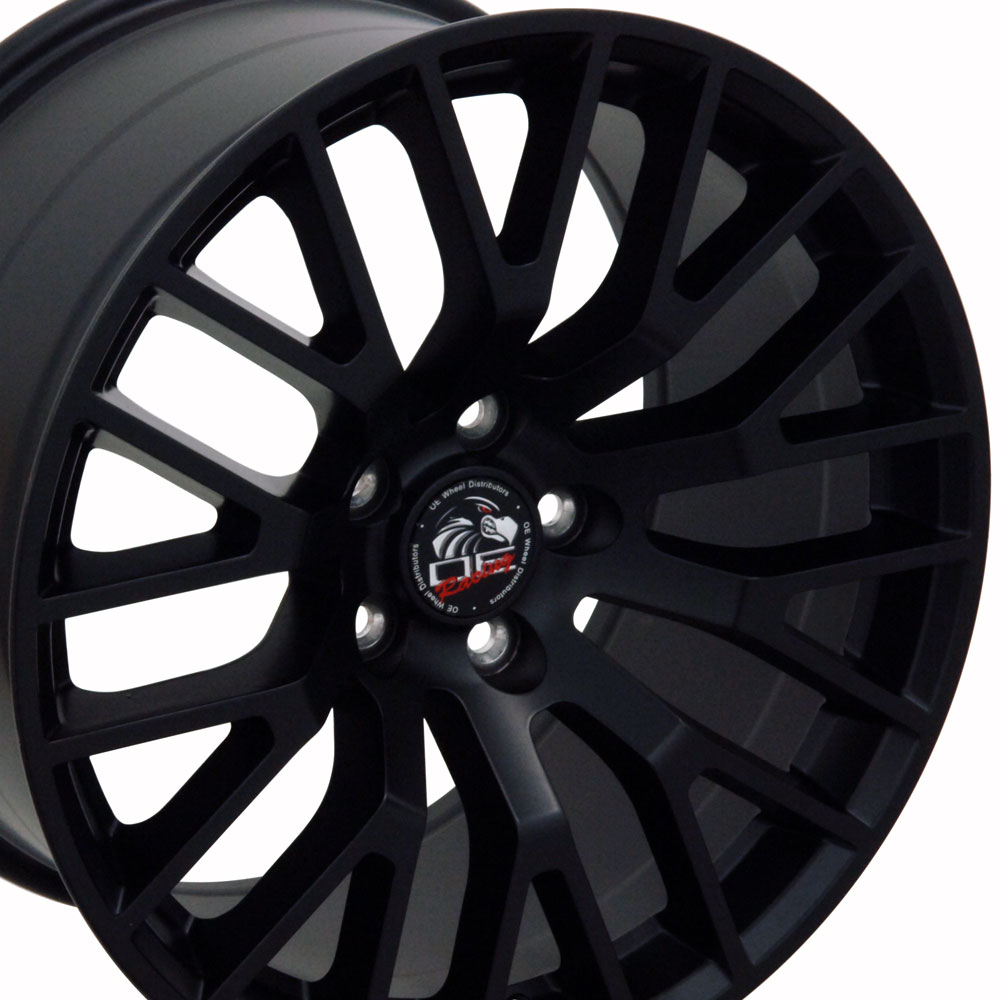 18" Replica Wheel fits Ford Mustang,  FR19C Satin Black 18x9