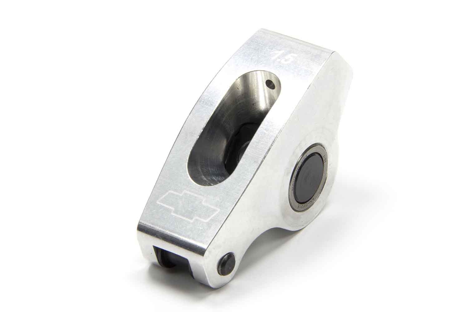 GM Performance, Rocker Arm,  3/8" Stud Mount,  1.50 Ratio,  Full Roller,  Self-Align,  Aluminum,  Natural,  Small Block Chevy,