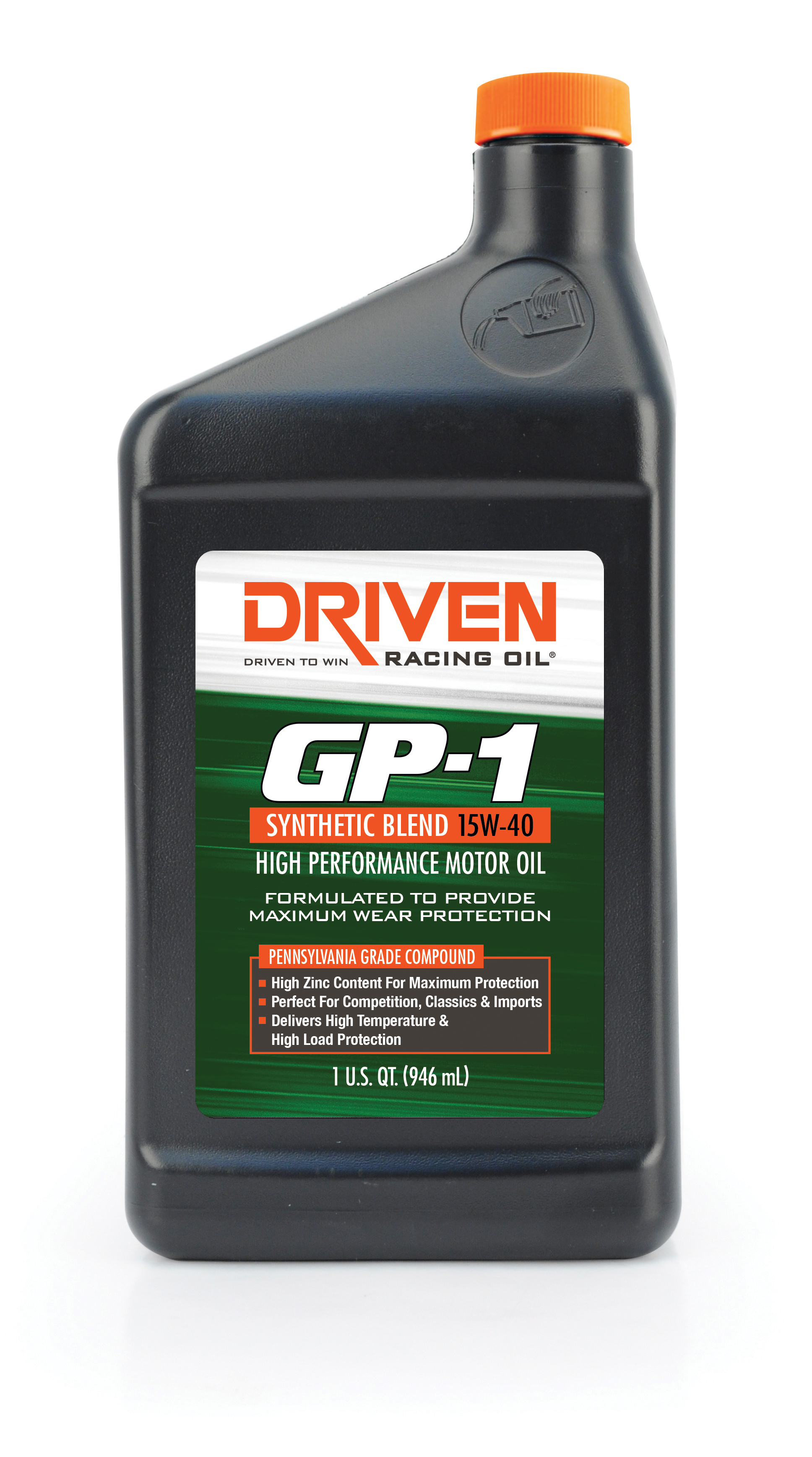 Driven Oil GP-1 Synthetic Blend 15W-40 - Quart JGP19406