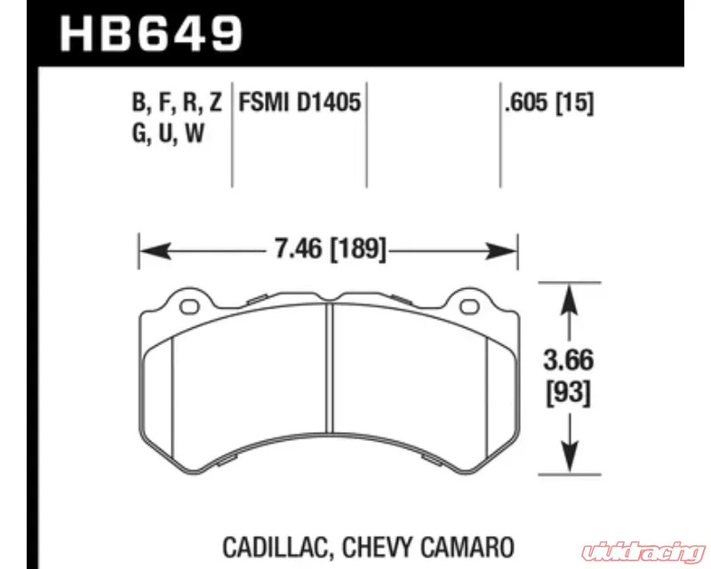 Hawk Performance DTC-80 Front