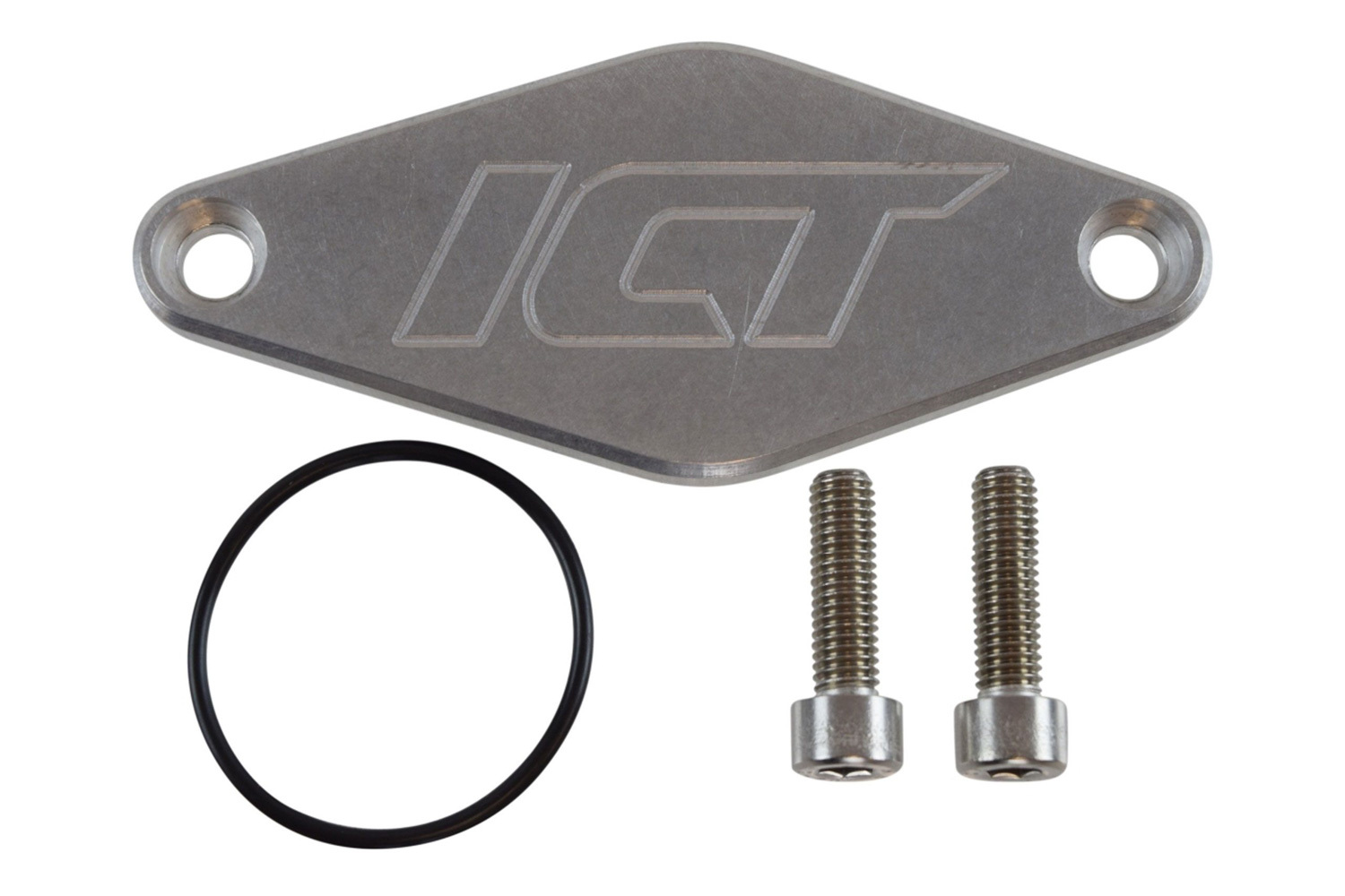 ICT BILLET Fuel Pump Blockoff, Hardware/O-Ring, Aluminum, Natural, GM GenV LT-Se