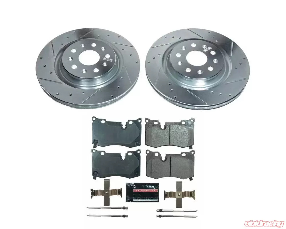 Power Stop Rear Z23 Evolution Brake Kit Chevrolet C8 Corvette Stingray 2020-2024