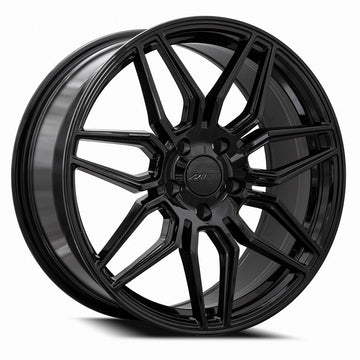 Corvette Wheels M024 Flow Forged C8 Z06 Style, Gloss Black (2) 19x10 +30 / (2) 20x12 +50 Set C6/C7 Z06, Grand Sport, ZR1