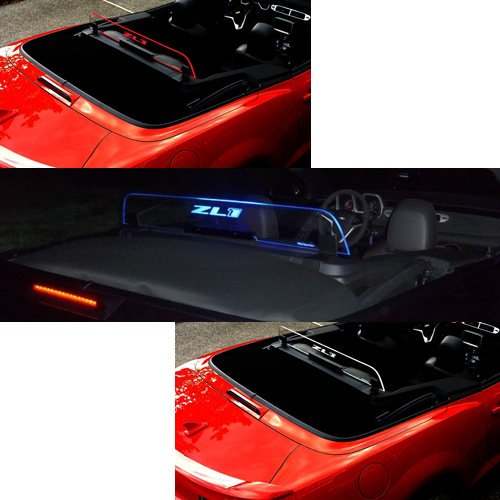 Chevrolet Camaro ZL1 Convertible Wind Restrictor with Illuminated Laser Engraved ZL1 Logo