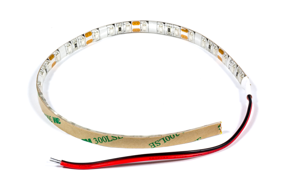 Oracle Light Strip,  Exterior Flex LED,  1 ft Long,  White Backing,  Adhesive Backed,  Blue,  Universal,  Each