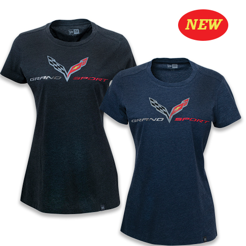 C7 Corvette Grand Sport Ladies Foil Heather T-Shirt