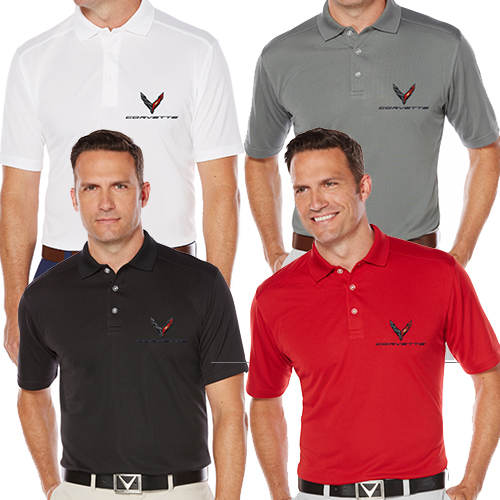 C8 Corvette, Men's Next Generation 2020 Corvette CALLAWAY Dry Core Polo Shirt