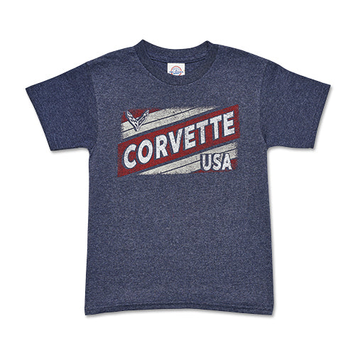 C8 Corvette, 2020 Corvette Logo YOUTH  CORVETTE USA  T-SHIRT