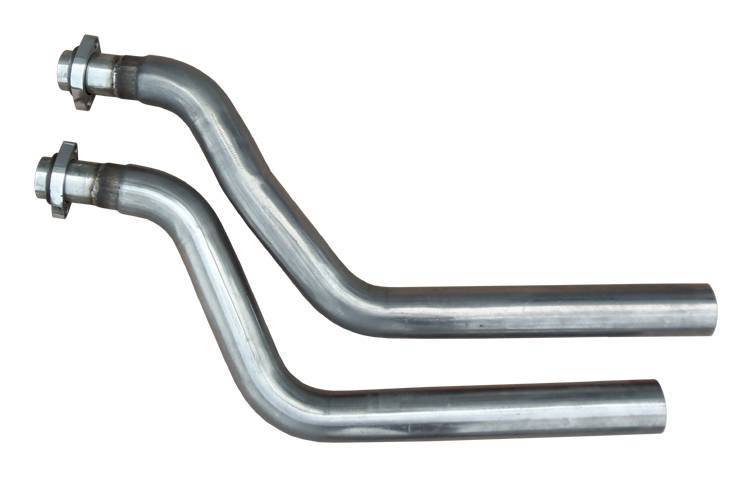 Intermediate Pipes, 2.5 in Diameter, Stainless, Natural, Ford Mustang 1964-66, P