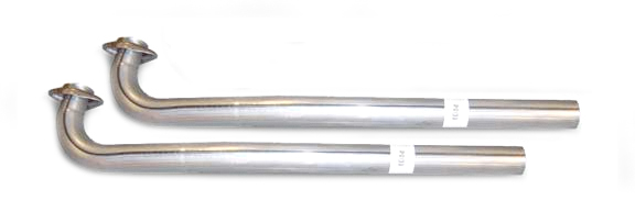 Intermediate Pipes, 2.5 in Diameter, Stainless, Natural, Pypes Exhaust, Stock 2-