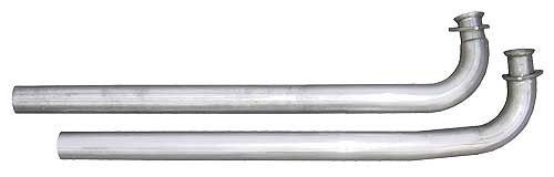 Intermediate Pipes, 2.5 in Diameter, Stainless, Natural, Pypes Exhaust, Stock 3-