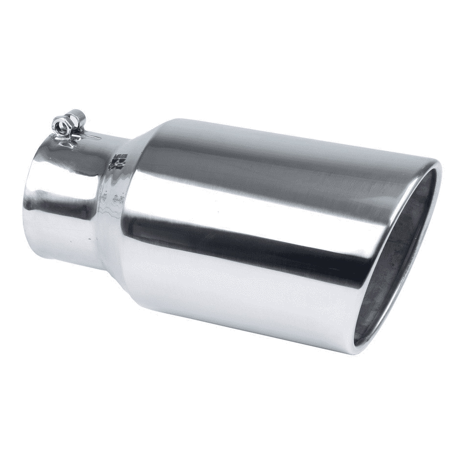 Exhaust Tip, Monster, Clamp-On, 4 in Inlet, 6 in Round Outlet, 12 in Long, Singl