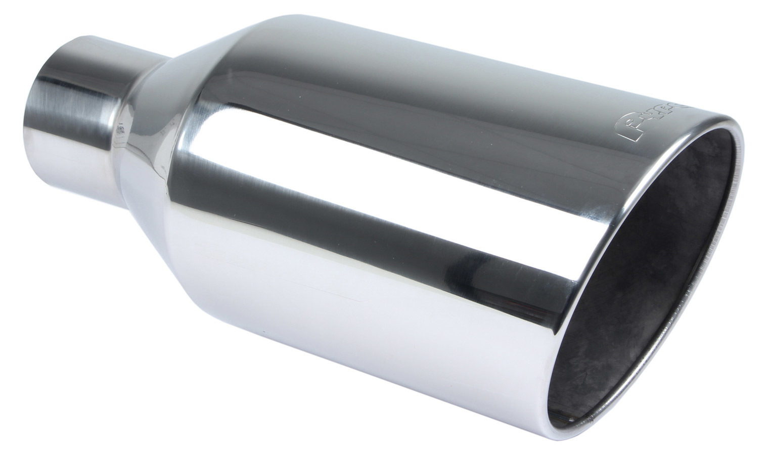 Exhaust Tip, Monster, Weld-On, 4 in Inlet, 8 in Round Outlet, 18 in Long, Single