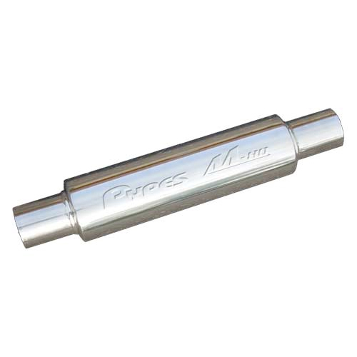 Muffler, M-80 Race Pro, 3 in Center Inlet, 3 in Center Outlet, 4 in Diameter Bod