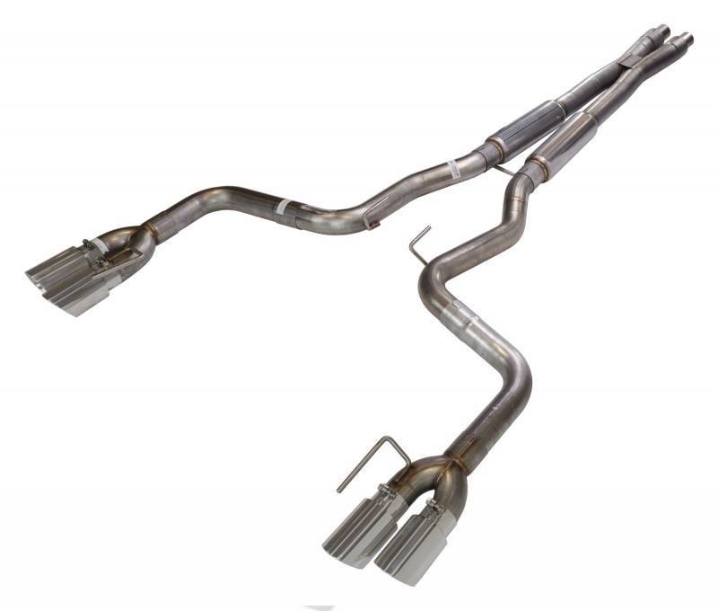 Exhaust System, X-Bomb, Cat-Back, 3 in Tailpipe, 3 in Tips, Stainless, Polished,