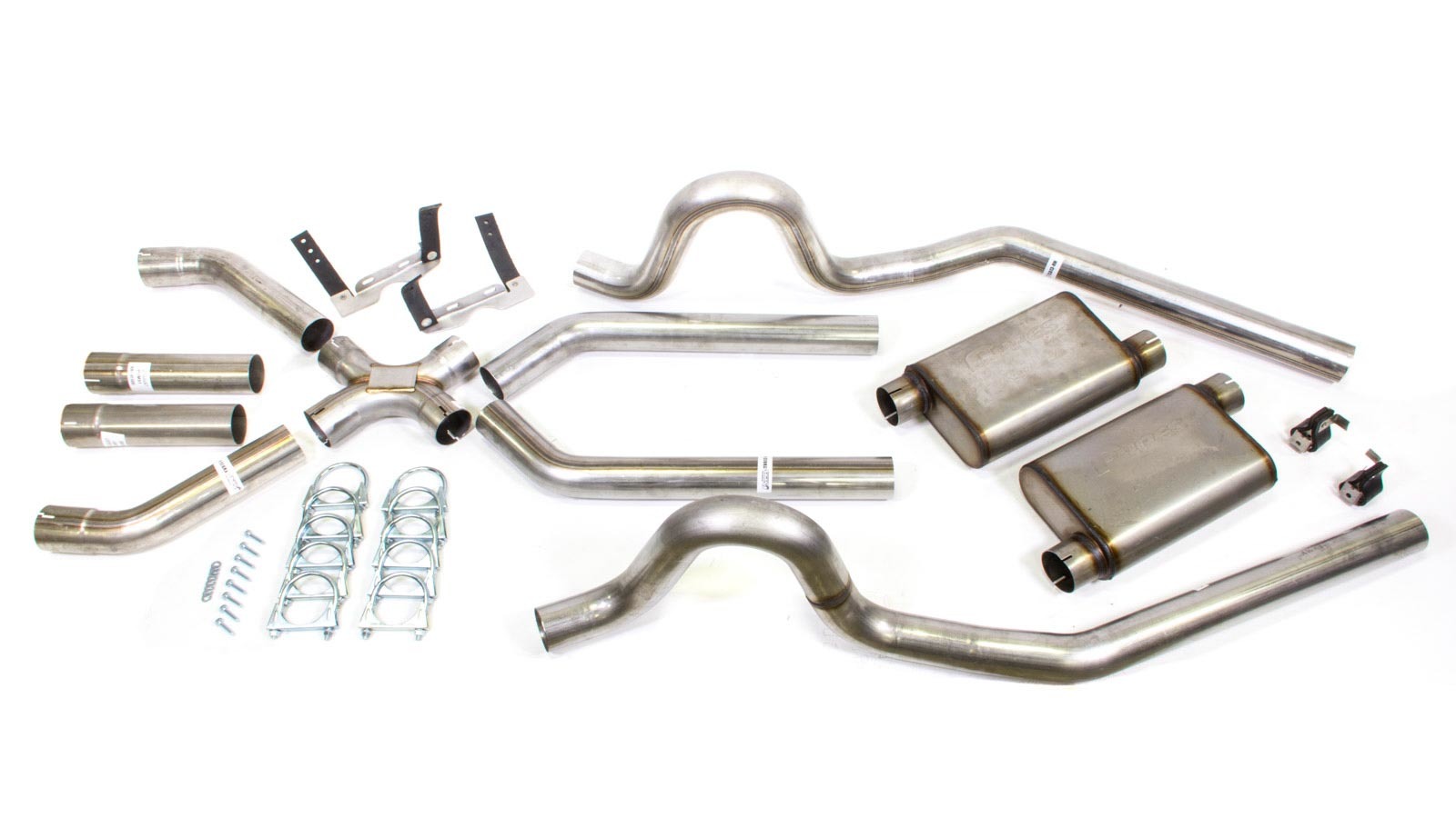 Exhaust System, Race Pro X-Pipe System, Header-Back, 3 in Diameter, 3 in Tips, S