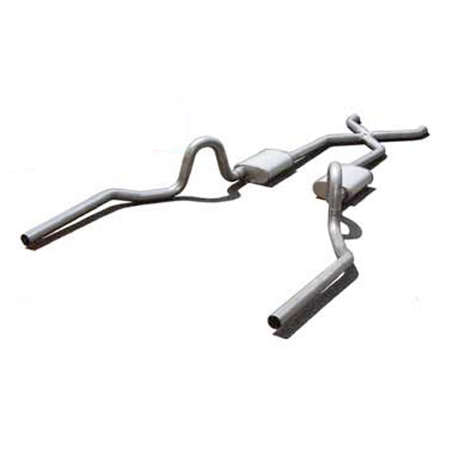 Exhaust System, Street Pro X-Pipe System, Header-Back, 3 in Diameter, 3 in Tips,