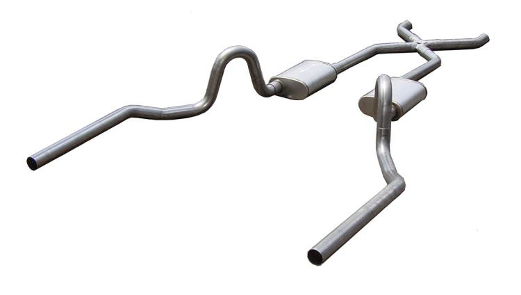 Exhaust System, Street Pro X-Pipe System, Header-Back, Dual Rear Exit, 3 in Diam