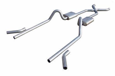 Exhaust System, Street Pro Series, Crossmember Back, X-Pipe, 2.5 in Diameter, St