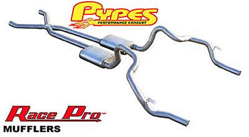 Exhaust System, Race Pro X-Pipe System, Header-Back, 2.5 in Diameter, 2.5 in Tip