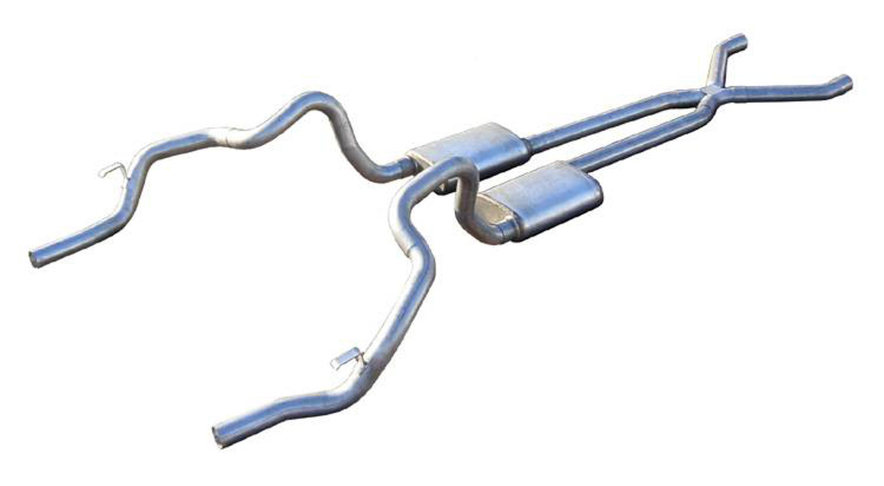 Exhaust System, Turbo Pro X-Pipe System, Header-Back, Dual Rear Exit, 2.5 in Dia