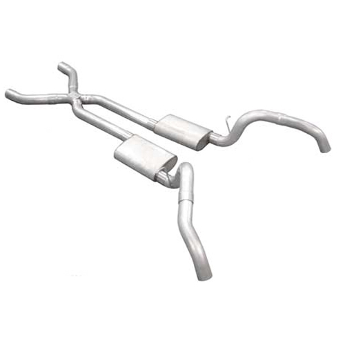 Exhaust System, Street Pro X-Pipe System, Header-Back, 2.5 in Diameter, 2.5 in T