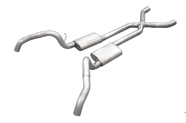 Exhaust System, Race Pro, Header-Back, 3 in Diameter, 3 in Tips, Stainless, GM F