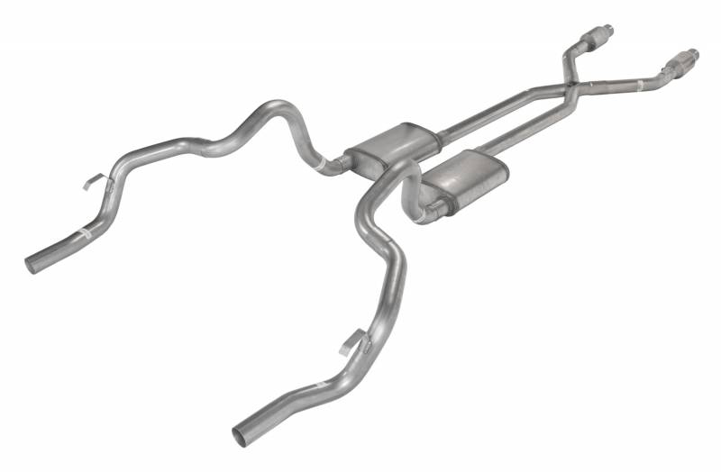 Exhaust System, Street Pro System, Header-Back, 2.5 in Diameter, Stainless, Natu