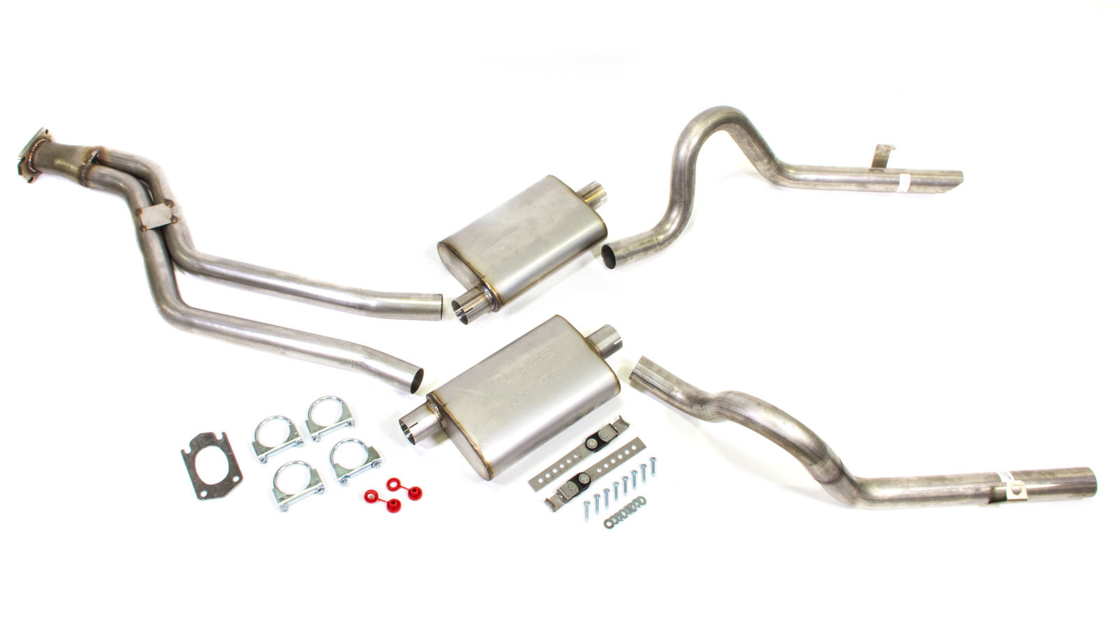 Exhaust System, Race Pro X-Pipe System, Cat-Back, 2.5 in Diameter, 2.5 in Tips,