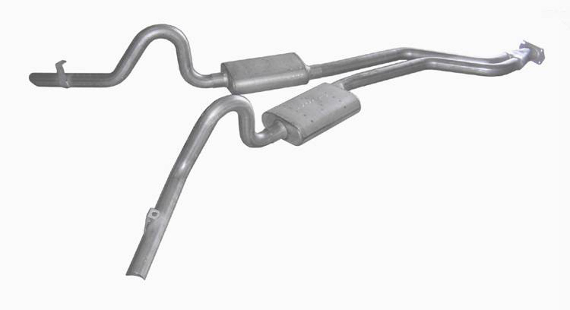 Exhaust System, Turbo Pro, Cat-Back, Dual Rear Exit, 2.5 in Diameter, Stainless,