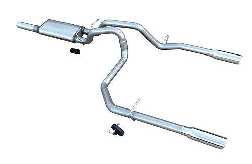 Exhaust System, Violator, Cat-Back, 2.5 Intermediate Pipes, 2.5 in Tailpipe, 3 i