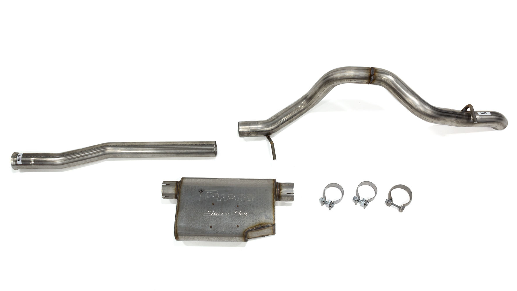 Exhaust System, High Ground Clearance, Single, Cat-Back, 2.5 in Tailpipe, Stainl