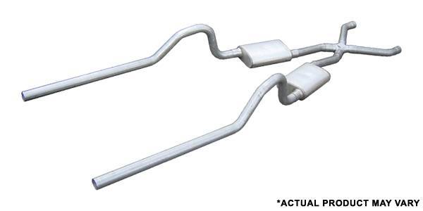 Exhaust System, Header-Back, 2.5 in Diameter, 2.5 in Tailpipe, Stainless, Natura