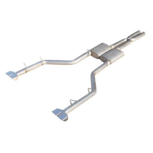 Exhaust System, Street Pro X-Pipe System, Cat-Back, 2.5 in Diameter, Dual Tips,