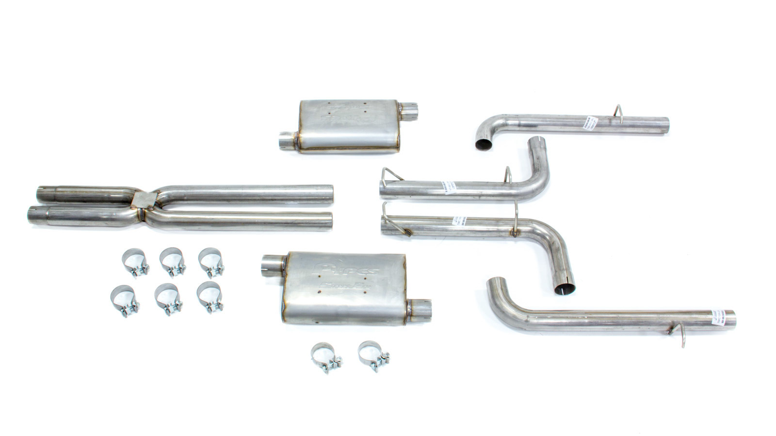 Exhaust System, Street Pro X-Pipe System, Cat-Back, 2.5 in Diameter, 2.5 in Tips