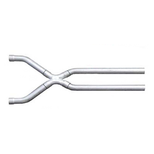 Exhaust X-Pipe, Tunnel Crossover, 3 in Diameter, Stainless, Natural, Universal,