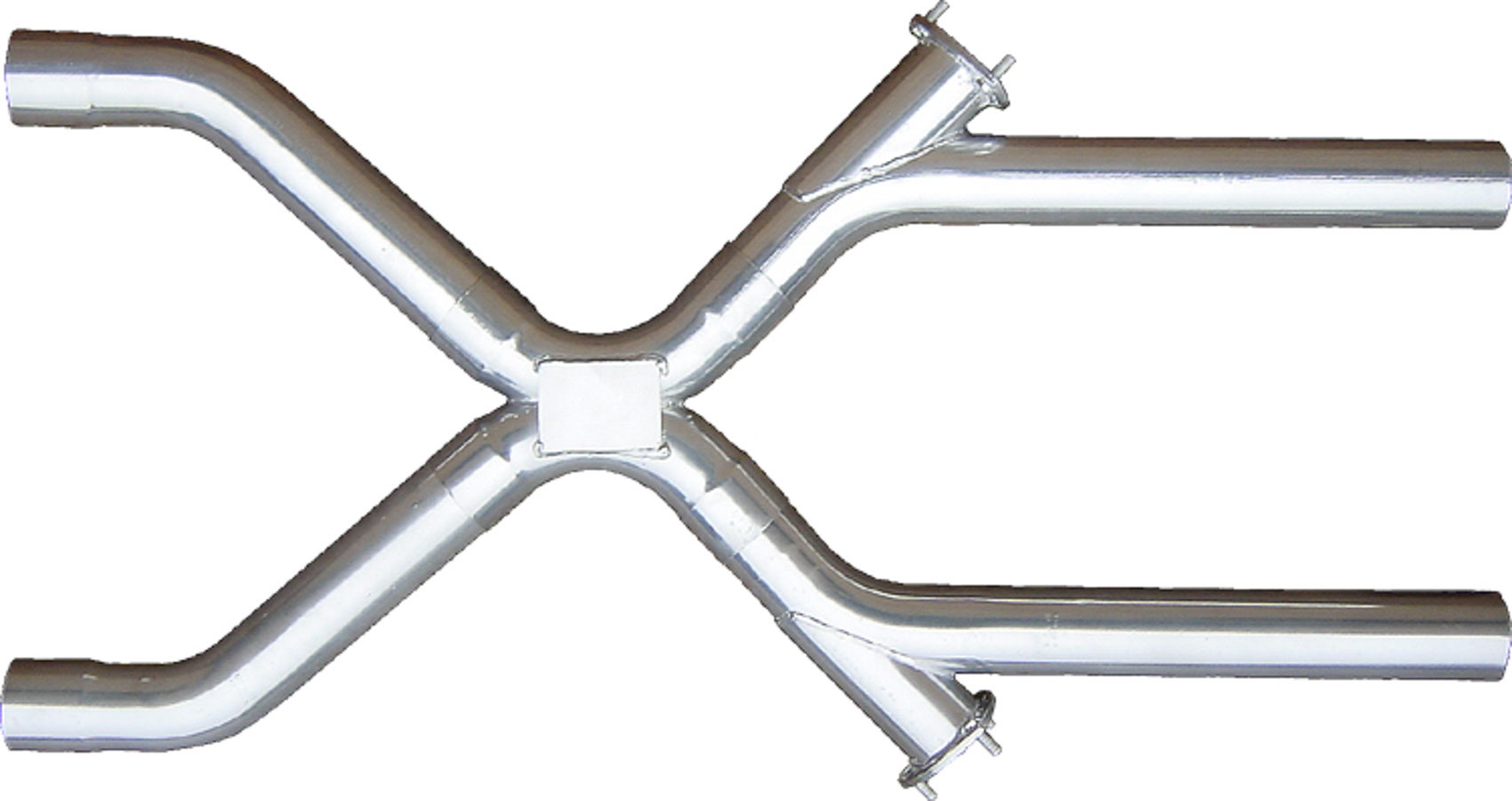 Exhaust X-Pipe, X-Change, 3 in Diameter, Dumps, Stainless, Natural, Universal, E