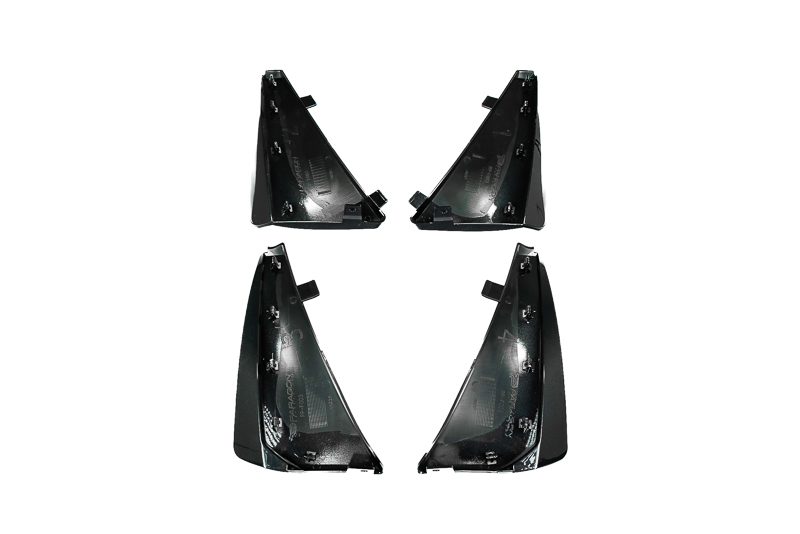 Paragon C8 Corvette Extended Splash Guards, Carbon Flash