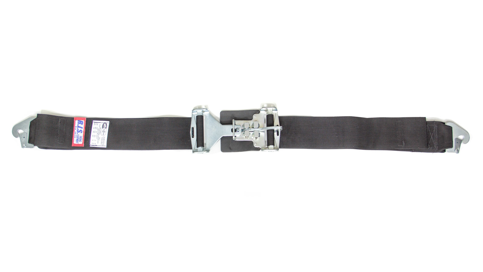 RJS, 3in Lap Belts W/Snap End Black