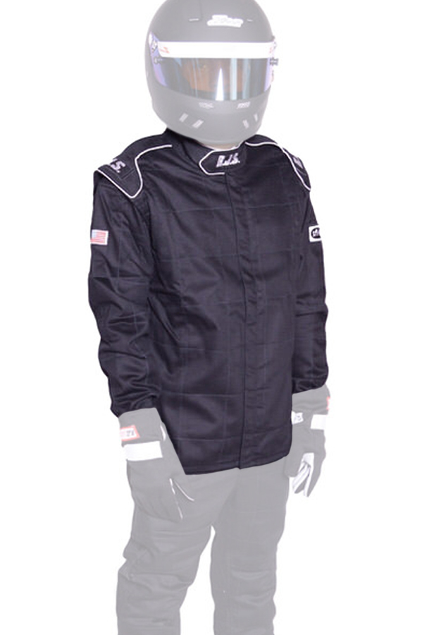 RJS, Jacket Black Medium SFI-1 FR Cotton