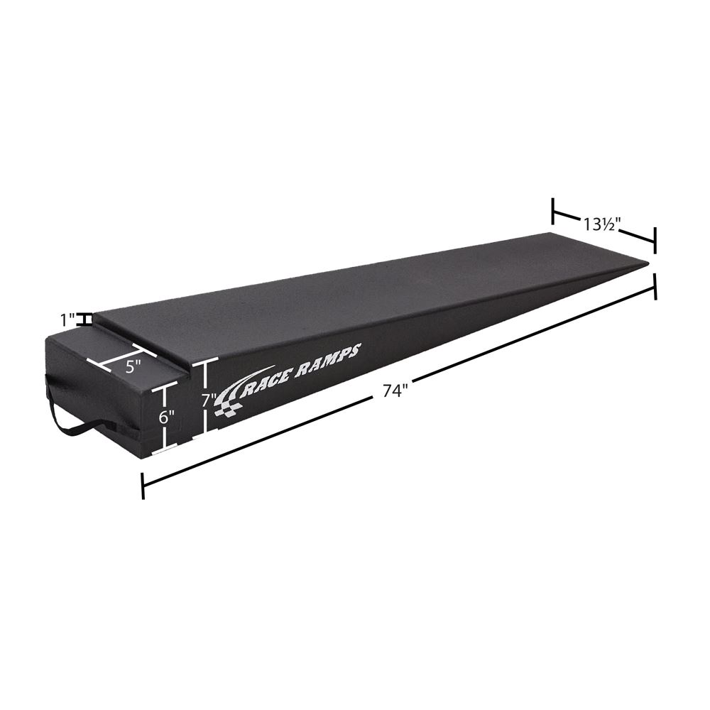 Race Ramps, 7" H Tilt Trailer Ramp – 5.5 Degree Approach Angle